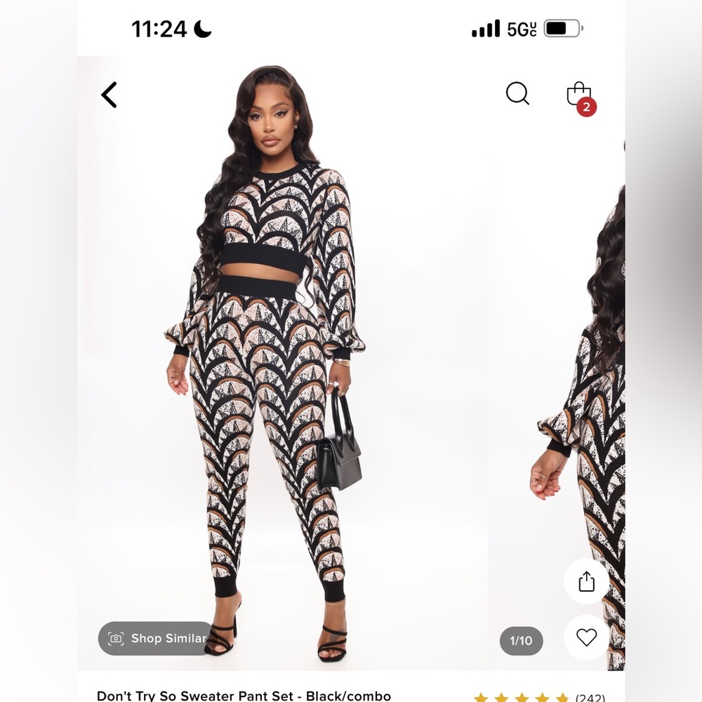Fashion Nova-Don’t Try So Sweater Pant Set